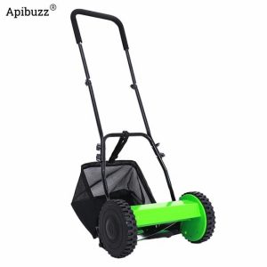 12″/14″/15″/16″ Hand Push Propelled Reel Lawn Grass Mower Manual Lawnmower Gardening Tool and Equipment Yard Bee Farm Apiculture  |  Lawn Mowers