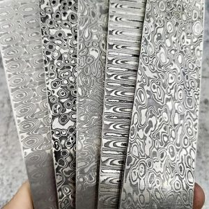 2024 Factory Sales 67 Layers Damascus Steel Billet Blank With Custom Pattern for Knife Making VG10 Damascus Billets Sheet  |  Knives