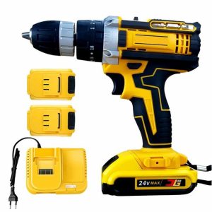 21V Cordless Power Screwdriver Multi Function Electric Hand Drill Lithium Battery Rechargeable Brushless Drill  |  Power Drills