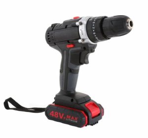 48vf Impact Drill Cordless Screwdriver Lithium Battery Wrench Wireless Electric Drill Metal High Torque Impact Drill Plastic + –  |  Power Drills