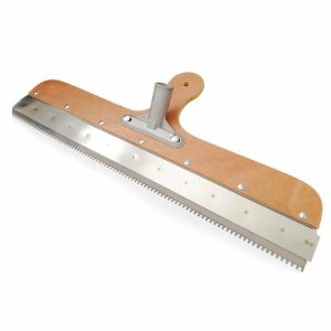 560mm Self-Leveling Scraper Epoxy Floor Coating Stainless Steel Notched Squeegee  Cement Painting Gear Rake Construction Tool  |  Other Tools