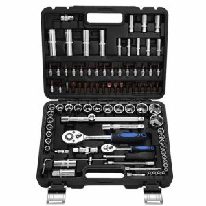 94 piece mechanic tools full automotive set auto repair set diy tool wrench socket hardware tool  |  Tool Sets