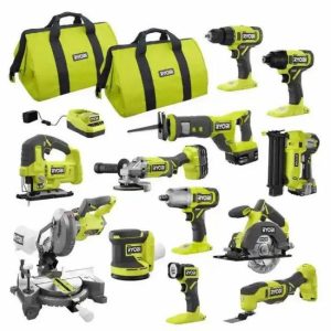 BEST SELLER For Ryobis 2695-15 M18 18V Cordless Lithium-Ion Combo Tools Kits 15 pieces  |  Other Hand Tools