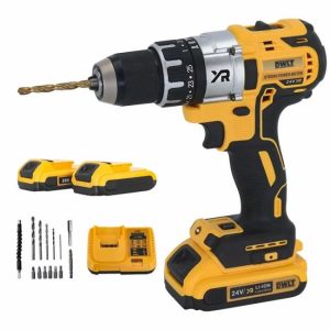 BISON Power Drill Combo Battery Machine Drilling Rig Tool Cordless Drill Machine Hammer  |  Power Drills