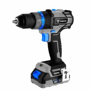 DEKO DKBL20ID02-S1 Cordless Impact Brushless Battery Drill 20v Cordless Drill Battery Cordless Power Drill 21+3 Torque Setting  |  Power Drills