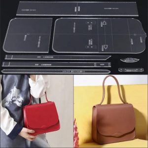 DIY Handmade Leather hand Stencils Tool Leather Acrylic Handbag Template  |  Other Tools