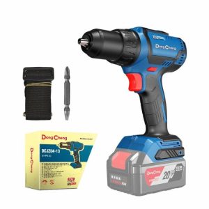 Dongcheng Cordless Drill 20V 60N.m High Torque 13mm Brushless Adjustable Speed Driver Drill Set  |  Power Drills