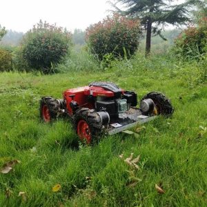 Gasoline Electric Hybrid Remote Control Distance 200M Robotic Remote Control Lawn Mower  |  Lawn Mowers