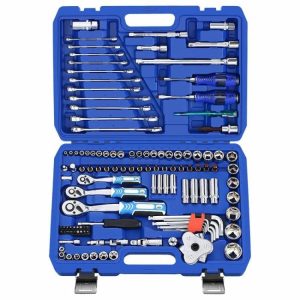 GOLDMOON Chrome Vanadium 108 Piece Hand Socket Security Household Auto Tools Kit Set  |  Tool Sets