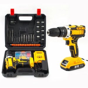 High Quality 21V 0-3000r/Min Battery Powered Hand Drill Professional Light Weight Power Drill  |  Power Drills