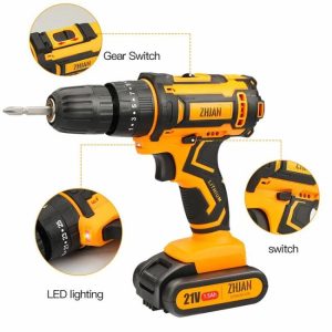 Impact drill 21V cordless portable lithium electric drill impact miniature repair  other hand power tools power tool accessories  |  Other Hand Tools