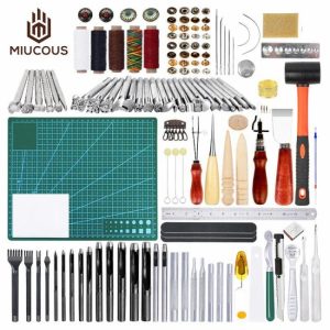 MIU054 Wholesale Leather Tools Kit DIY Leather Handmade Supplies Leather Tools Set  |  Other Hand Tools