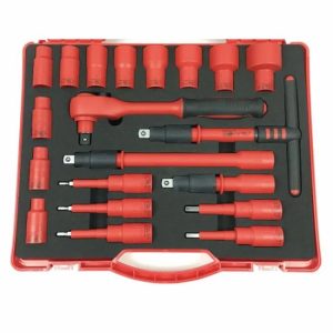 NANYU 20PCS 1/2DR VDE Insulated Socket Set Insulation Socket Wrench Tools  |  Tool Sets