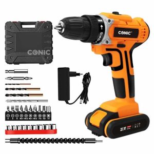 OEM 21V Multi Function Cordless Impact Electric Drill Set Wireless Power Drill with Lithium Battery  |  Power Drills