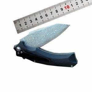 OEM China wholesale bulk Folding Pocket Knife Damascus Blade Survival Hunting Tactical Knife With G10 Handle  |  Knives