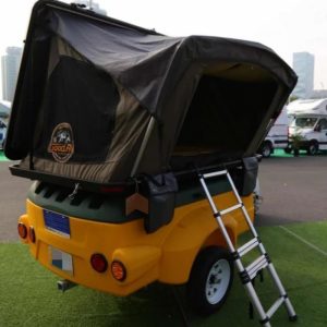 Pop up tent Mini Camper Trailer Pull Behind Motorcycle Trailers Travel Tool Box Plastic Trailer with bicycle carrier  |  Other Tools