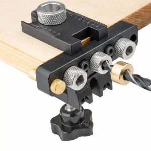 Precision Jig Dowel Cam Jig 3 In 1 Dowelling Jig Master Kit Wood Hole Drilling Guide Woodworking Position for DIY Wood Working  |  Other Tools