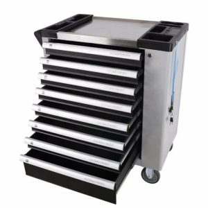 Professional Heavy Duty  8 Drawer Tool Cabinet  Iron Metal Tool Cabinet Trolley With Tools Set  |  Tool Sets