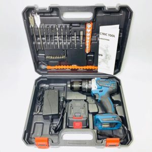 Set Of 35pcs 13mm Brushless Lithium Electric Impact Drill 200nm Portable Cordless Torque Screwdriver Combination Tool Kit  |  Power Drills