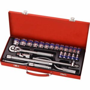 Socket Wrench Hand Tool Set Car Repair Ratchet Wrench Key Spanner Nut Tool Head Ratchet Metric Spanner Set Tools Open Kit 24PCS  |  Tool Sets