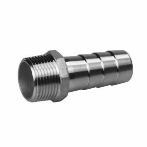 stainless steel screw pipe fitting hose nipple  (HON) 1/2″ stainless steel pipe fitting  |  Pipe Fittings