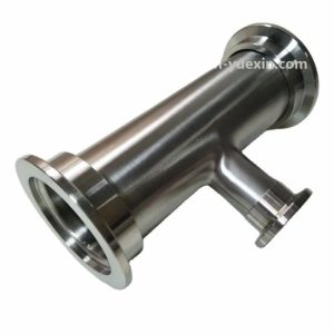 Vacuum Weld neck reducing weld KF unequal Tee reducer flange fittings  |  Pipe Fittings