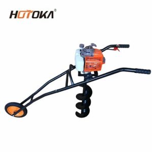 Gasoline Hand push Ground Drill 62cc Petrol Earth Auger ground auger drill machine  |  Other Tools