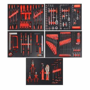 201-Piece High Quality Professional Car Repair Kits Hand Tool sets and Herramientas inside Cabinet  |  Tool Sets